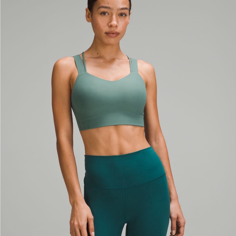 Lululemon Like a Cloud Longline Ribbed Bra D/DD Medium Forest TAG NOT ATTATCHED!